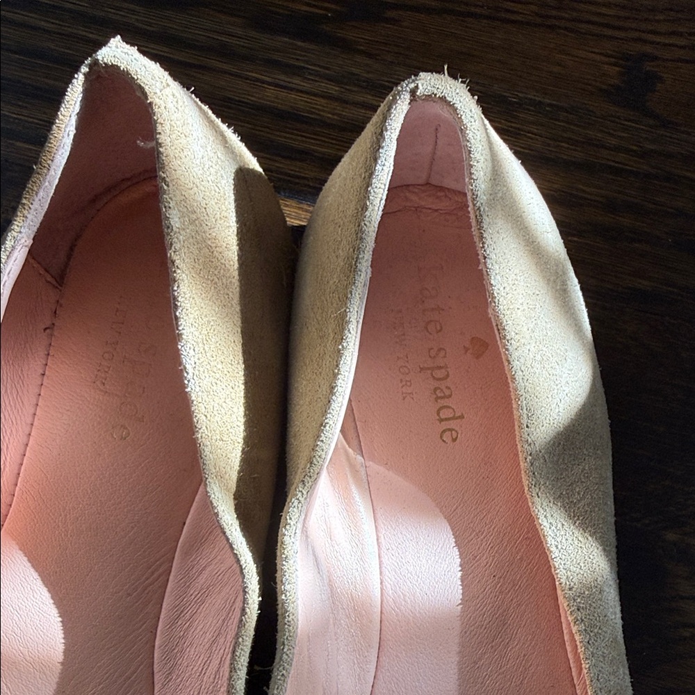 Kate Spade Gold and Black Mouse Flats - Picture 3 of 4